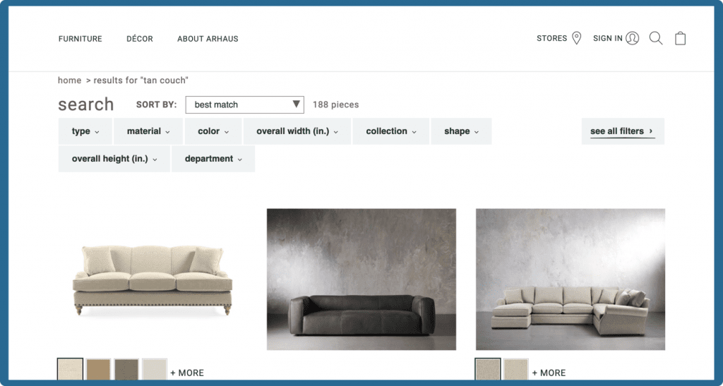 How important is relevant search results to eCommerce